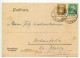 Germany 1928 Postcard; Bruchmühlen (Kr. Herford) To Ostenfelde; 5pf. Schiller & 3pf. Goethe - Storia Postale