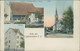 68 LIEBENSWILLER /  Zollhaus - Kirche - Spezerei U. Handlung Muller V. Stehlin / BELLE CARTE COULEUR - Autres & Non Classés