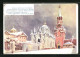 Künstler-AK Moskau, Roter Platz Bei Winter  - Russie