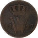 Pays-Bas, William I, Cent, 1827, Cuivre, B+, KM:47 - 1815-1840: Willem I.