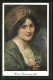 AK Wiener Blumentag 1912, Portrait Einer Dame Mit Weinglas In Der Hand  - Altri & Non Classificati