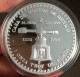 MEXICO Mint AZTEC CALENDAR & Old Coin Press .999 Silver Ounce PROOF Cond. Unc., In Capsule - México