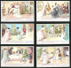 6 Sammelbilder Liebig, Serie Nr.: 1323. Der Rosenkavalier, Oktavian, Prinzessin, Liebe, Sophie, Rose, Baron, Ochs  - Liebig