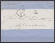 Imprimés Sous Bande Càd ANVERS /8.8 1863 Pour AACHEN - [PD] (au Dos: Port & Càd Arrivée "AUSG. N1 /9/8") - 1863-1864 Medaillons (13/16)