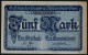 Notgeld Gera, 5 Mark, Kirche  - [11] Local Banknote Issues