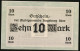 Notgeld Augsburg 1918, 10 Mark, Oberbürgermeister Wolfram Unterschrift  - Lokale Ausgaben