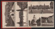 Leporello-Album 22 Lithographie-Ansichten Dresden, Neuer Hauptbahnhof, Ausstellungspalast, Frauenkirche, Polytechnikum  - Lithografieën