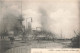 Bateau De Guerre Iena Pendant L' Explosion 12 Mars 1907 CPA Port De Toulon , Marine Militaire Française - Guerra