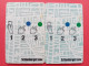 2 CARTES A PUCE Differentes CHIP CARD PARKING SCHLUMBERGER SEMA DEMO TEST (BB0615 - PIAF Parking Cards