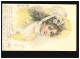 AK Frauen: Frau Haube Und Margeriten Im Haar, Gelbes Kleid, Ratibor 12.05.1901 - Fashion