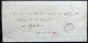 MARQUE POSTALE / COGNAT LYONNE ALLIER POUR LE CHATEAU DE LA CANIERE / 1 NOV. 1860 / LSC / PP OR / ARCHIVE DE CHAZELLES - 1849-1876: Période Classique