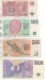 KORUN CESKYCH LOT De 4 Billets De Tchéquie 50/100/200/et 1000 :  Padesat, STO, Dveste, Tisic - Czech Republic