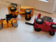 Delcampe - 4 Jouets BTP (camions,rouleau Compresseur,etc...) - Antikspielzeug