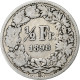 Monnaie, Suisse, 1/2 Franc, 1898, Bern, TB, Argent, KM:23 - Autres & Non Classés