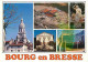 01 - Bourg En Bresse - Multivues - Médiathèque - Parc Des Expositions - Sarcieuse De Muscat - Flamme Postale - CPM - Voi - Sonstige & Ohne Zuordnung