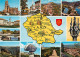 81 ALBI Carte MAP Du Département En Parcourant Le Tarn  (scan Recto-verso) QQ 1142 - Albi