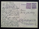 West-Sachsen 1946, Postkarte Beerwalde Mittweida Postablage Zusatzfrankatur - Storia Postale