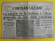 Journal L'Intransigeant Du 20 Mai 1940. Bataille Sambre Aisne Mussolini Reynaud Weygand Mandel Goebbels - Other & Unclassified