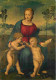 Art - Peinture Religieuse - Firenze - Galleria Uffizi - Raffaello - La Vierge Avec Le Chardonneret - Détail - CPM - Voir - Pinturas, Vidrieras Y Estatuas