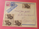 Mauritanie - Enveloppe De St Louis Pour Marseille En 1945 Avec Taxes De Marseille  - Réf 3526 - Storia Postale