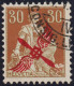 Schweiz Flugpost SBK#1 Gestempelt Stempel Nicht Prüfbar - Used Stamps