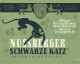 NussbergeR SCHWARTZE KATZ` Rheinsling Auslese / Sylvaner Pr. Bressanone / + Orientalisches Kräuter-Magen-Elixir-Etikette - Vino Blanco