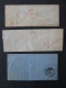 BELGIQUE 3 Lettres HERVE 1855 LIEGE 1854 MARIEMBOURG 1863 Timbres Leopold I 10c 20c Belgie Belgium Timbre Stamps - Otros & Sin Clasificación