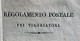 REGOLAMENTO POSTALE PEI VIAGGIATORI  - VIENNA 1/12/1838 -  Pagine 20 - 63 Par. - RRR - Documents Historiques
