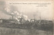 Bateau De Guerre Cuirassé Iena Pendant L' Explosion 12 Mars 1907 CPA Vue Générale De Missiessy Port Toulon - Warships