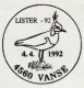 Noorwegen 1992, Letter Sent From Vanse To Sweden, Stamped Bird Motive - Brieven En Documenten