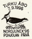 Finland 1996, Stamped Bird Motive NORDJUNEX '96 - Storia Postale