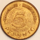 Germany Federal Republic - 5 Pfennig 1982 F, KM# 107 (#4597) - 5 Pfennig