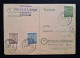 Sachsen 1946, Postkarte P9 Zusatzfrankatur LEIPZIG - Covers & Documents