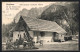 AK Johnsbach Im Gesäuse, Johnsbachtal, Gasthaus Pircher Mit Blick Zum Hochtorgrat  - Otros & Sin Clasificación