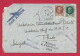 !!! LETTRE PAR AVION DE L'ISLE-JOURDAIN POUR THIÈS, SÉNÉGAL DE 1942, RELATIONS POSTALES SUSPENDUES - 1927-1959 Covers & Documents