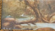 Peinture à L'huile Scène Bord De L'eau Garçon Et Femmes Colombe Signé BOUCHER ? Taille Cadre 13,5x11,5 Cm. - Oelbilder