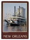 New Orleans - The Steamboat "Natchez" Berthed At The Riverfront - New Orleans