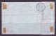 FRANCE 1853-1860 Stamp 20c Bleu Clair YT N°14 On The Cover - 1853-1860 Napoleone III