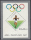 ⁕ Poland / Polska 1967 ⁕ Olympic Games - Block 40 ⁕ 1v Unused / No Gum - Damaged - Ungebraucht