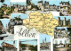 03 - Allier - Multivues - Carte Géographique - Mention Photographie Véritable - Carte Dentelée - CPSM Grand Format - Voi - Autres & Non Classés