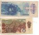 KORUN  Ceskoslovenskych  LOT De 2 Billets De 50 Et 1000 DESAT Et TISIC (pas Courant) - Cecoslovacchia