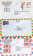 Bolivien 1962/67, 4 Luftpost Briefe N. Deutschland, Dabei Ein Einschreiben - Bolivia