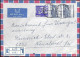 Israel Bozra Moshav Registered Cover Mailed To Germany 1976. 3.90L Rate Mount Hermon Sheeps Stamp - Brieven En Documenten