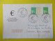 Marcophilie - Enveloppe - France - Cachet Commémoratif - Timbres Poste En €uros - 01 Janvier 2002 - Gedenkstempel