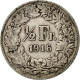 Monnaie, Suisse, 1/2 Franc, 1916, Bern, TTB, Argent, KM:23 - Other & Unclassified