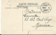 SUISSE  CARTE 5c  MARQUE LINEAIRE FRIBOURG + AMBULANT N°5 POUR ZURICH  DE 1907 LETTRE COVER - Covers & Documents