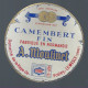 Etiquette Fromage Camembert Fin Normandie 45%mg A Moulinet  Domaine De La Haye De Poëley Le Mesle Orne 61 - Fromage
