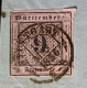 Württemberg 1856, Brief STUTTGART Nach Bremen 9 (Kr) - Lettres & Documents