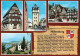 4 AK Germany / Bayern * 4 Chronikkarten Der Stadt Miltenberg Am Main Mit Wappen, Hotel Riesen, Würzburger Turm, Markt * - Miltenberg A. Main