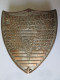 Puritan Man'f'g Co.Boston Industrial Sewing Machine Metal Emblem 1897,size=94 X 83 Mm,weight=85 Grams - Altri & Non Classificati